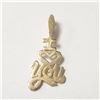 Image 1 : 10K Yellow Gold 0.5G Pendant, Suggested Retail Value $150