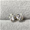 Image 1 : 14K Yellow Gold Cubic Zirconia Earrings (~Size 0) (~length 0 inches), Suggested Retail Value $120