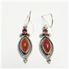 Image 1 : Silver Agate Earrings (~Size 0) (~length 0 inches) (~weight 3.9g), Suggested Retail Value $60