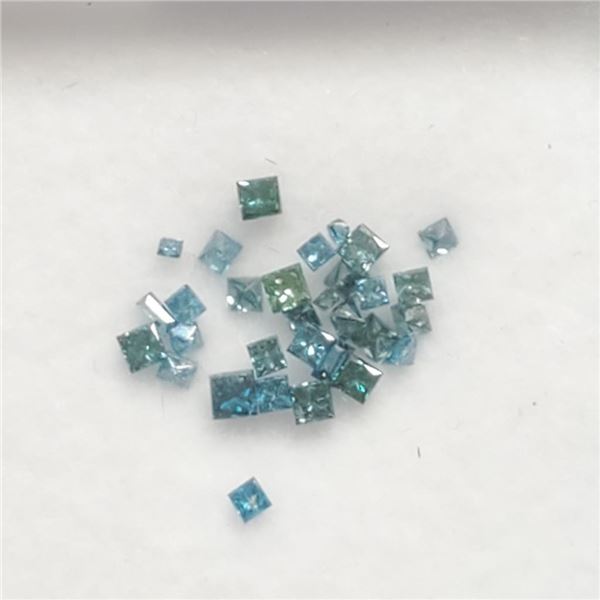 Treated Blue Diamond(0.5ct) (~Size 0) (~length 0 inches), Suggested Retail Value $200