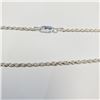 Image 3 : Silver Necklace (~Size 0) (~weight 6.5g), Suggested Retail Value $100