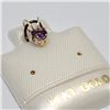 Image 2 : 14K Yellow Gold Genuine Amethyst Pendant (~Size 0) (~length 0 inches) (~weight 0.12g), Made in Canad