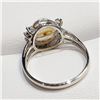 Image 4 : Silver Fresh Water Pearl Cubic Zirconia Ring (~Size 0) (~length 0 inches), Suggested Retail Value $5
