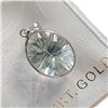 Image 2 : 14K White Gold Green Amethyst Pendant (~Size 0) (~length 0 inches) (~weight 0.78g), Suggested Retail