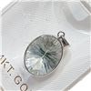 Image 3 : 14K White Gold Green Amethyst Pendant (~Size 0) (~length 0 inches) (~weight 0.78g), Suggested Retail