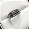 Image 2 : Silver Marcasite Ring (~Size 0) (~length 0 inches), Suggested Retail Value $60