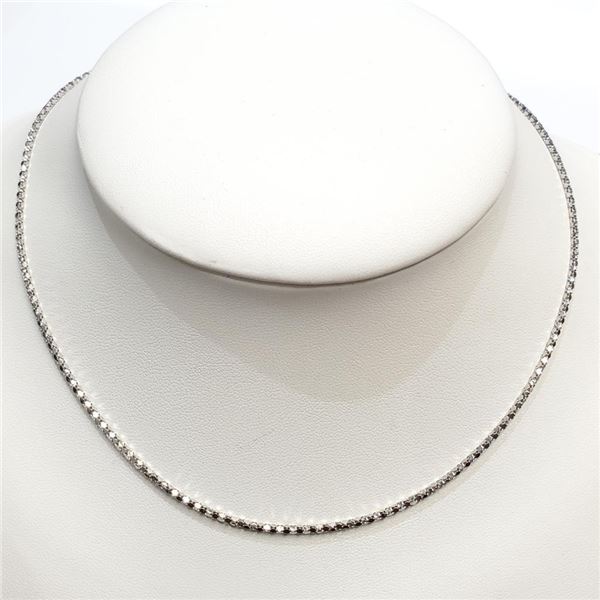 Silver Rhodium Plated Chain (~Size 0), Suggested Retail Value $80