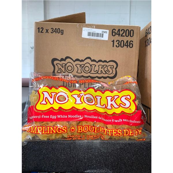 CASE LOT - No Yolks Dumplings Egg Noodles 12x340g