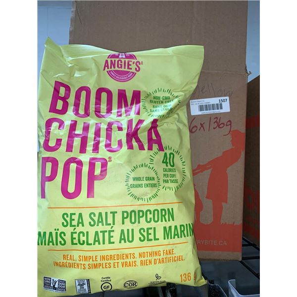 CASE LOT - Boom Chicka Pop Sea Salt Popcorn 6x163g