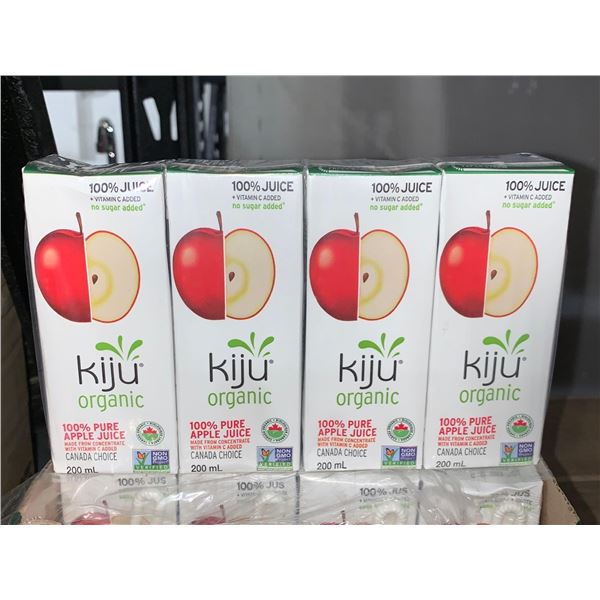 CASE LOT - Kiju Organic 100% pure Apple Juice 8 x 4 x 200ml