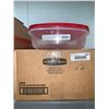 Image 1 : CASE LOT - Rubbermaid 5.6L Rectangular Container box of 2
