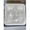 Image 1 : CASE LOT - Workdview 9" Square 3-Compartment  Take out Containers Case of 200