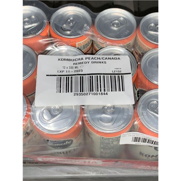 CASE LOT - Kombucha Peach Remedy Drink 12 x 330ml
