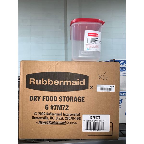 CASE LOT - Rubbermaid Dry Food Storage 2.5L x 6