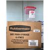 Image 1 : CASE LOT - Rubbermaid Dry Food Storage 2.5L x 6