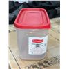 Image 2 : CASE LOT - Rubbermaid Dry Food Storage 2.5L x 6
