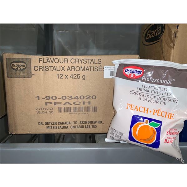 CASE LOT - Dr.Oetker Professional Flavor Crystals Peach 12 x 425g