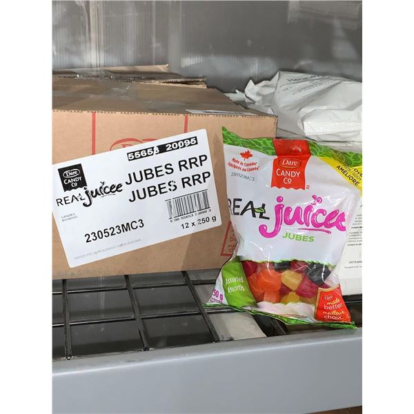 CASE LOT - Real Juice Jubes 12 x 250g