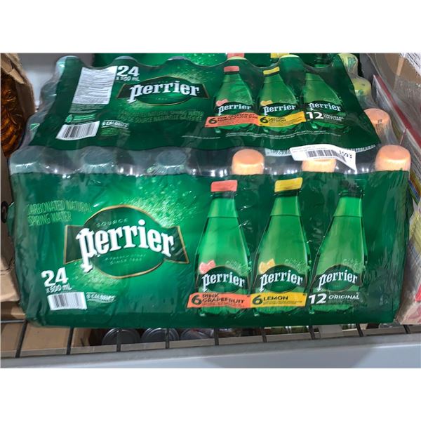 CASE LOT - Perrier Carbonated Natural Spring Water 3 Flavors 24pack x 500ml