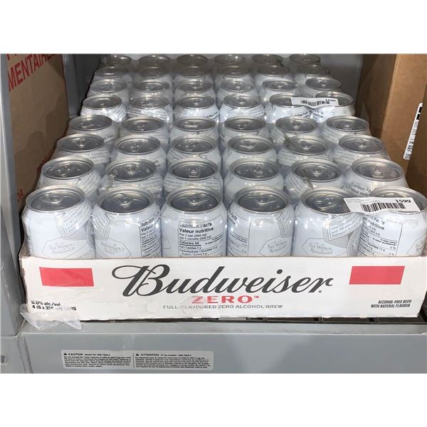 CASE LOT - Budweiser ZERO alcohol 24 x 355ml