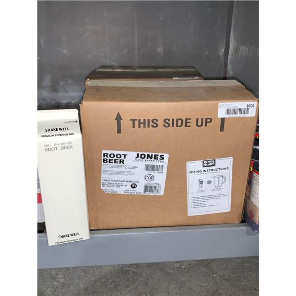 Case Lot - Jones Cane Sugar Soda Root Beer Syrup 12 x 720ml