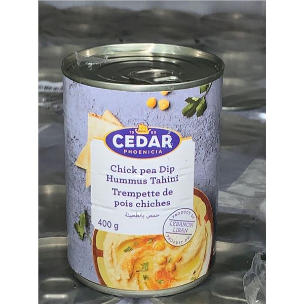 Case Lot - Cedar Chick Pea Dip Hummus Tahini 24 x 400g