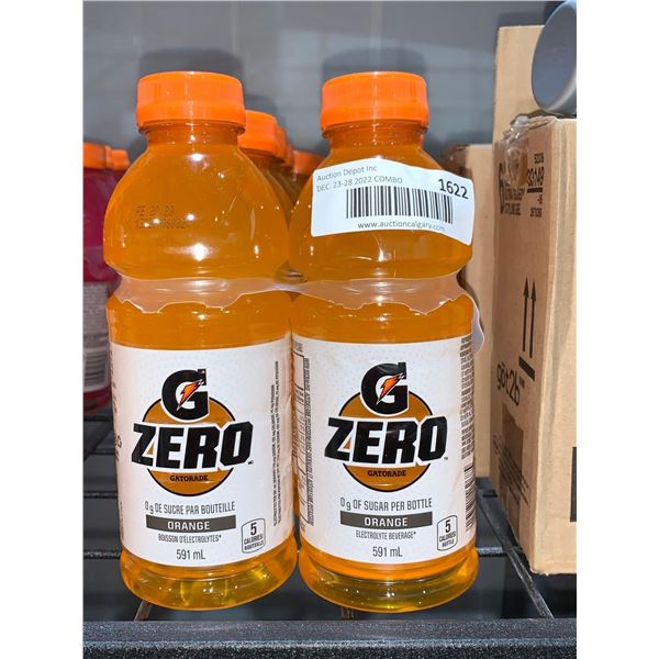 Case Lot - G Zero Sugar Free Orange Flavor 12 x 591ml