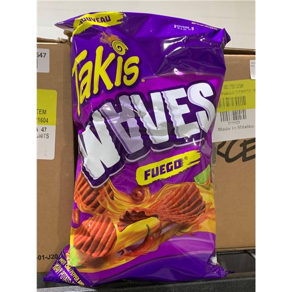 Case Lot - Takis Waves Fuego Chips 10 x 190g