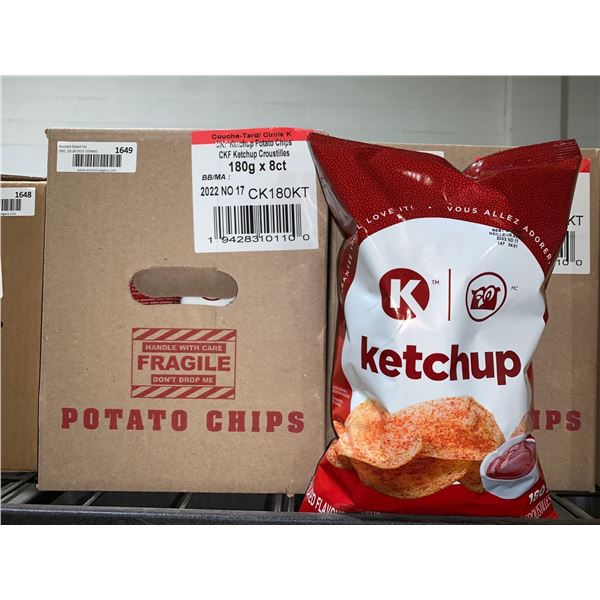 Case Lot - Circle K Ketchup Chips 8 x 180g