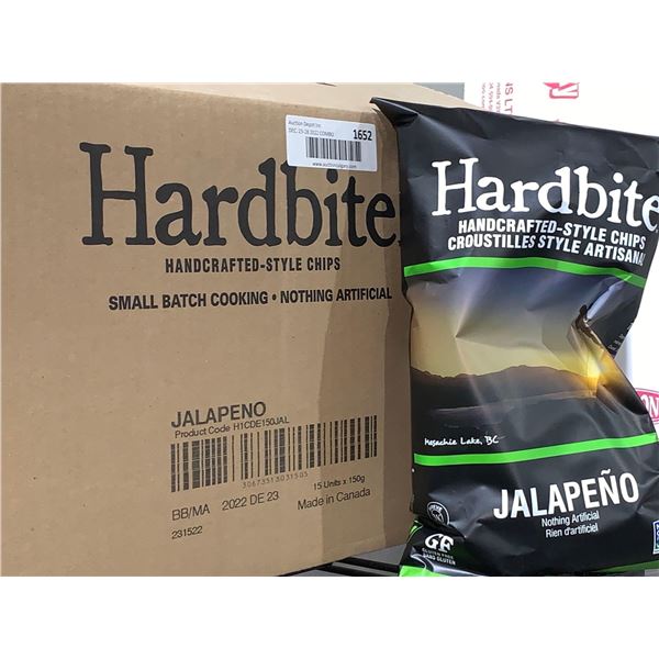 Case Lot - Hardbite Jalapeno Chips 15 x 150g
