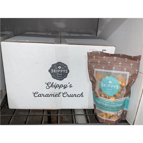 Case Lot - Skippy's Chocolate Sea Salt Crunch Popcorn 18 x 225g
