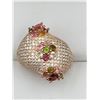Image 2 : Ladies 9,88 Carat Natural Multi color Tourmaline Gemstone Ring - with certificate valued at $1300