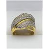 Image 2 : Ladies 14K Gold on .925 Silver Multi Diamond 1.50 Carat Ring - with certificate valued at $1900.00