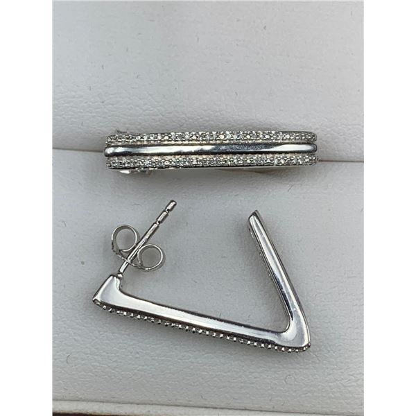 Natural Diamond .40 Carat Earrings Set - with certificate valued at $975.00