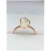 Image 1 : Rare Rose Cut natural Diamond 4.62 Carats Set in 14K Rose Gold on .925 Silver - with certificate val
