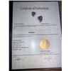 Image 3 : Ladies Purple Amethyst Stud Earring Set, heart cut with certificate of authenticity