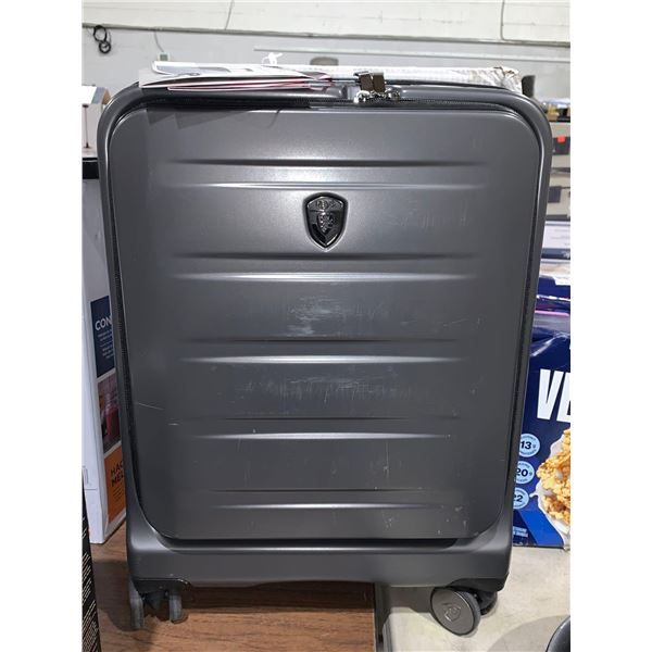 Heys Lightweight Spinner Luggage Color Pewter 21" Style Hatch