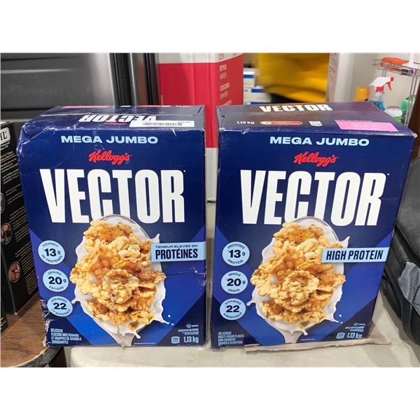 Kellogg's Vector Mega Jumbo box lot of 2 x's 1.13kg