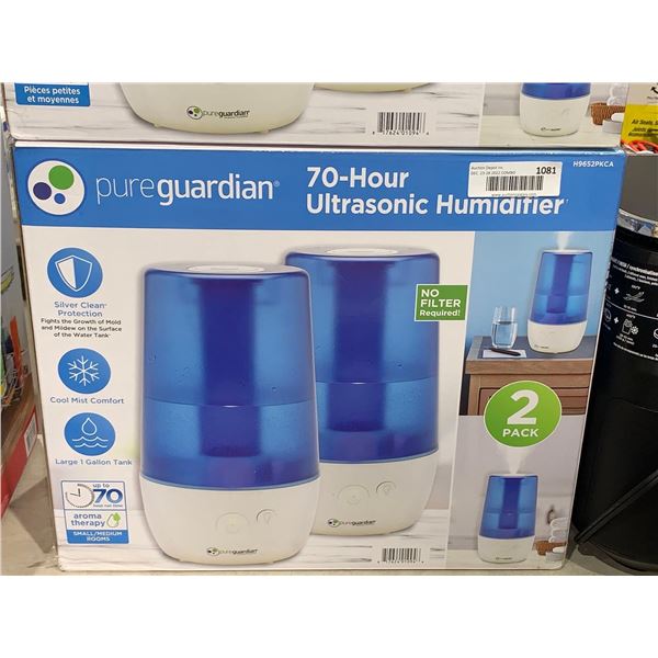 Pure Gurdian 70 hour UltraSonic Humidifier 2 Pack