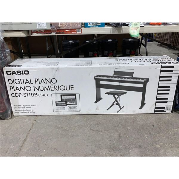 Casio Ultra Compact 88 Note Digital Piano with Bench with Bench Seat.