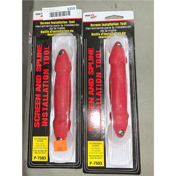 NEW Make 2 Fit Screen and Spline Installation Tool for Fiber Glass Screens