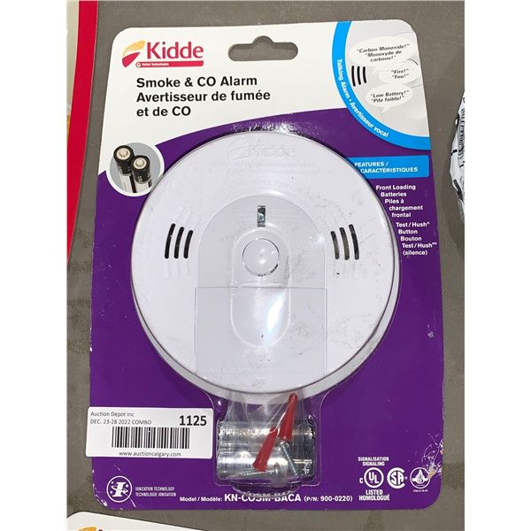 Kidde Smoke and CO Alarm Talking Alarm Battery operated 10 year warranty