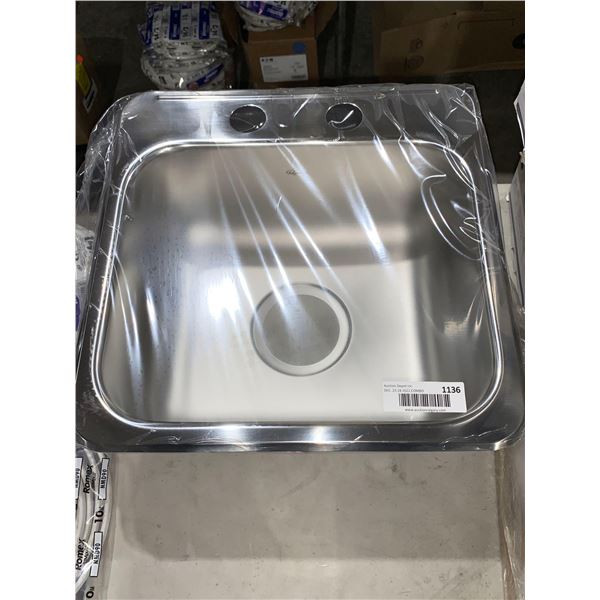Stainless Steel Sink Base 15 x 15 x 5"deep