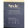 Image 2 : Style Selections 3 - Light Vanity Bar Fitter Matte Black Finish 5.5in x 18.25in x 5.13in LOT of 2