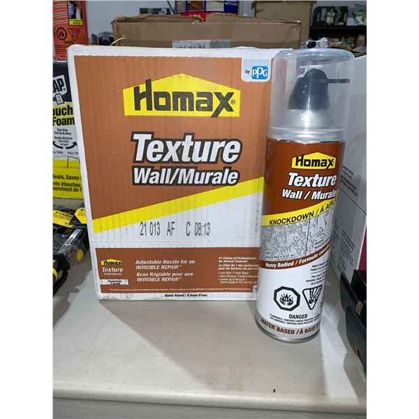 Homax Texture Wall Knockdown Heavy Bodied Water Based Aerosol 567g Cans x 6