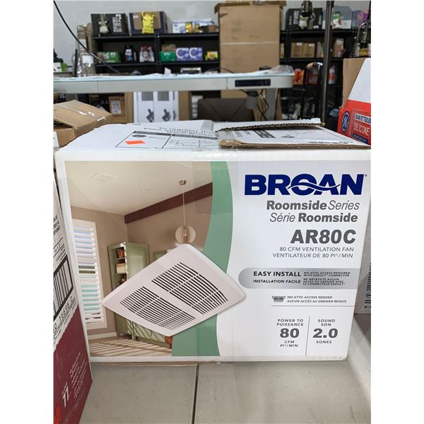 Broan Roomside Series AR80C 80CFM Ventilation Fan