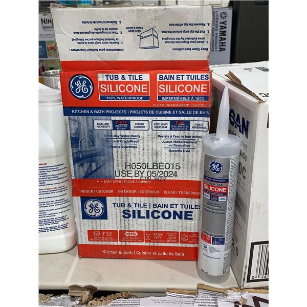 GE Tub & Tile Silicone 100% waterproof 298ml x 11 tubes