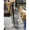 Image 2 : 3 Tier Free Standing Basket Display Rack - Black Metal