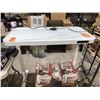 Image 1 : White Smart Table -Electric Adjustable Height with USB & Type C Charge Ports