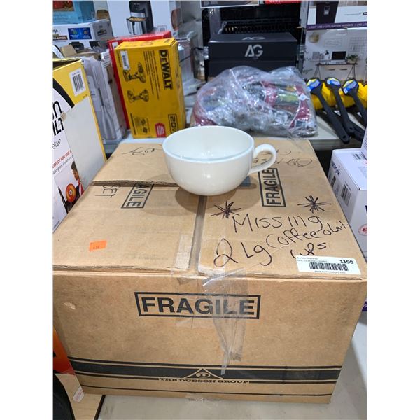 Lot of 16 White Dudson Finest BS 4034 XL Latte Cups